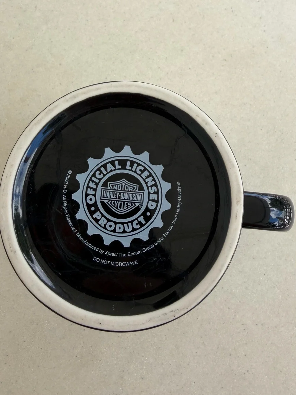 Vintage 2002 Harley Davidson Coffee Ceramic Mug HD Logo